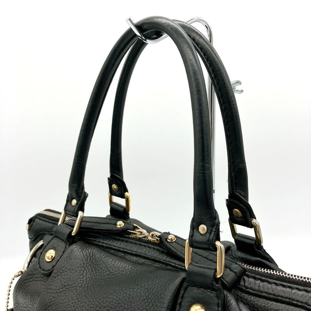 Gucci 2-way Bag Handbag Sookie Leather Black