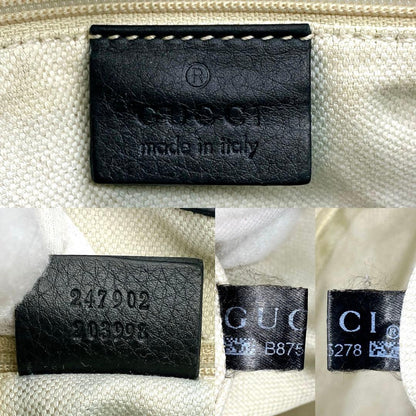 Gucci 2-way Bag Handbag Sookie Leather Black
