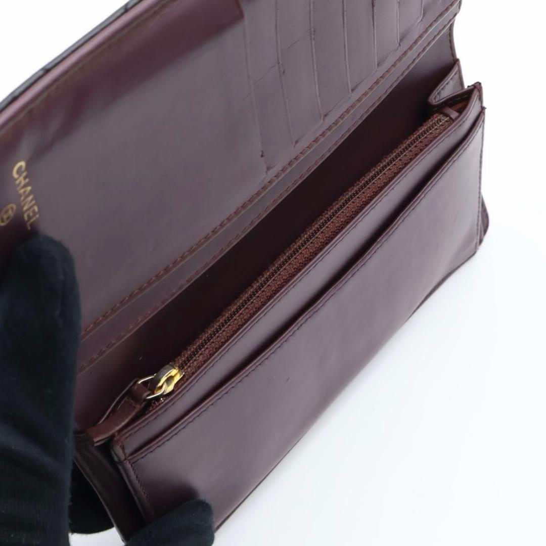 Chanel Quilted Caviar Leather Bifold Wallet Gold — view 3