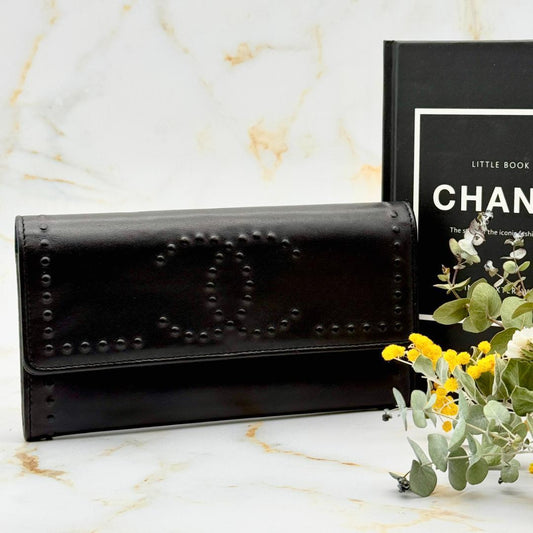 Chanel Studded CC Logo Wallet