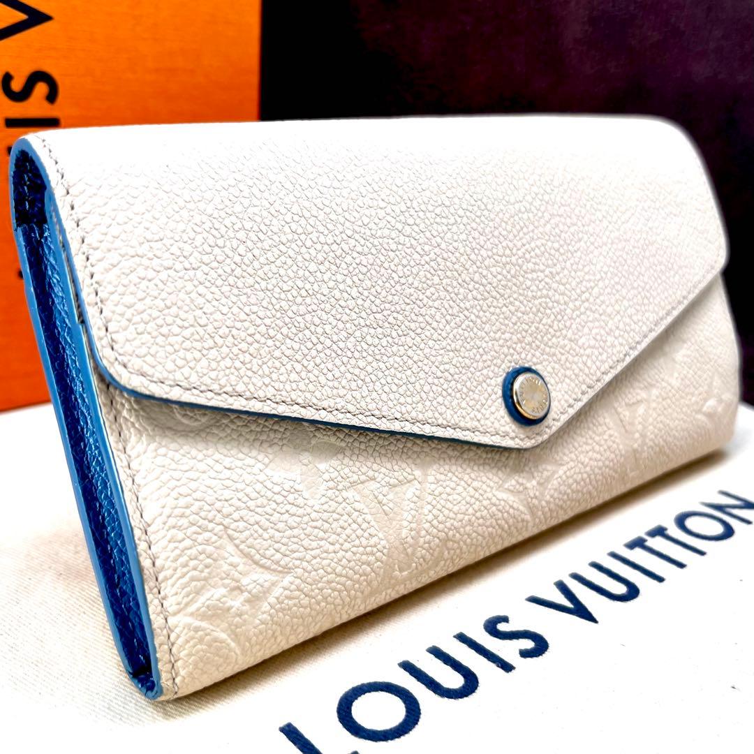 Louis Vuitton Empreinte Blue Jean Sarah Wallet