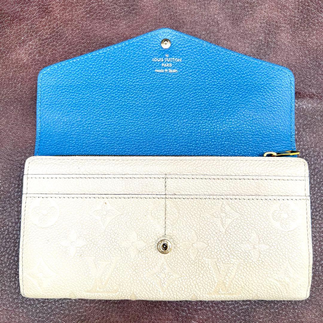 Louis Vuitton Empreinte Blue Jean Sarah Wallet — view 2