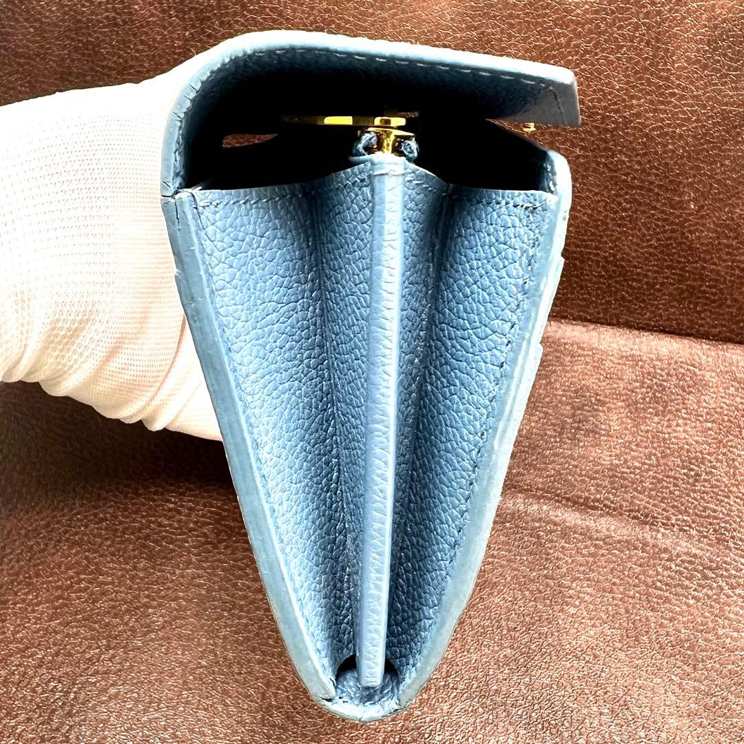 Louis Vuitton Empreinte Blue Jean Sarah Wallet — view 4