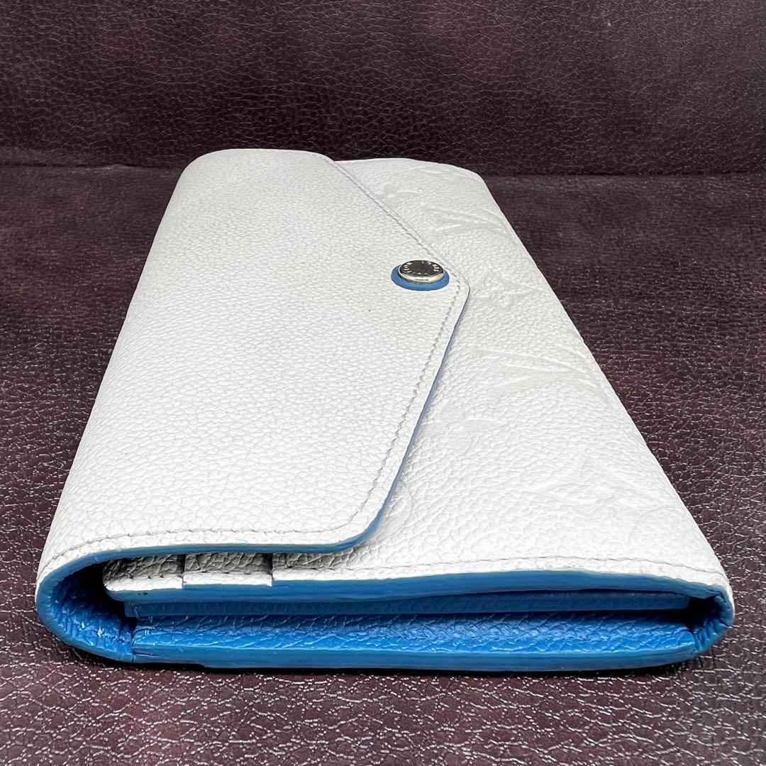 Louis Vuitton Empreinte Blue Jean Sarah Wallet — view 5