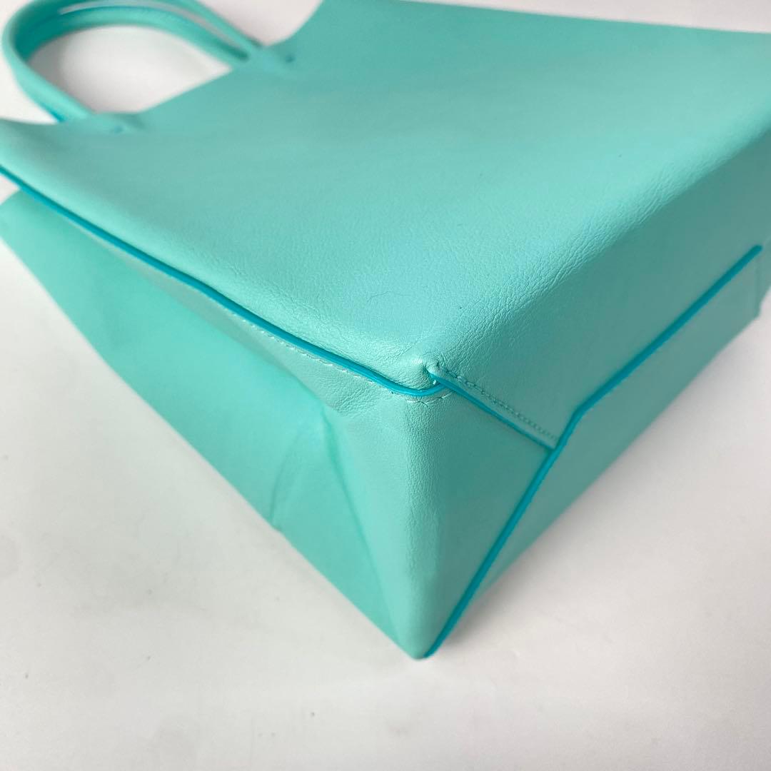 Unused Tiffany Cat Street Small Shopping Tote Leather