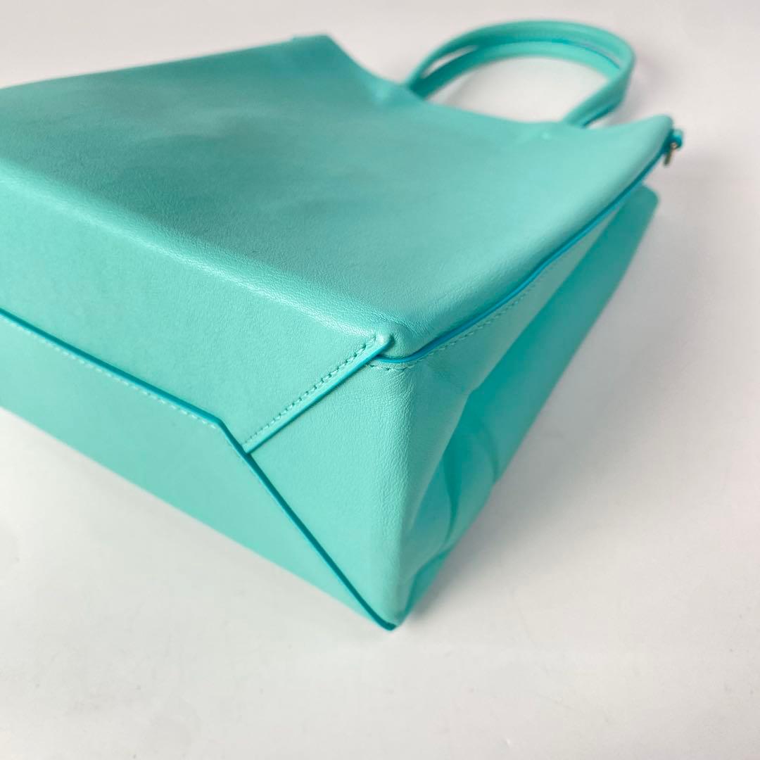 Unused Tiffany Cat Street Small Shopping Tote Leather