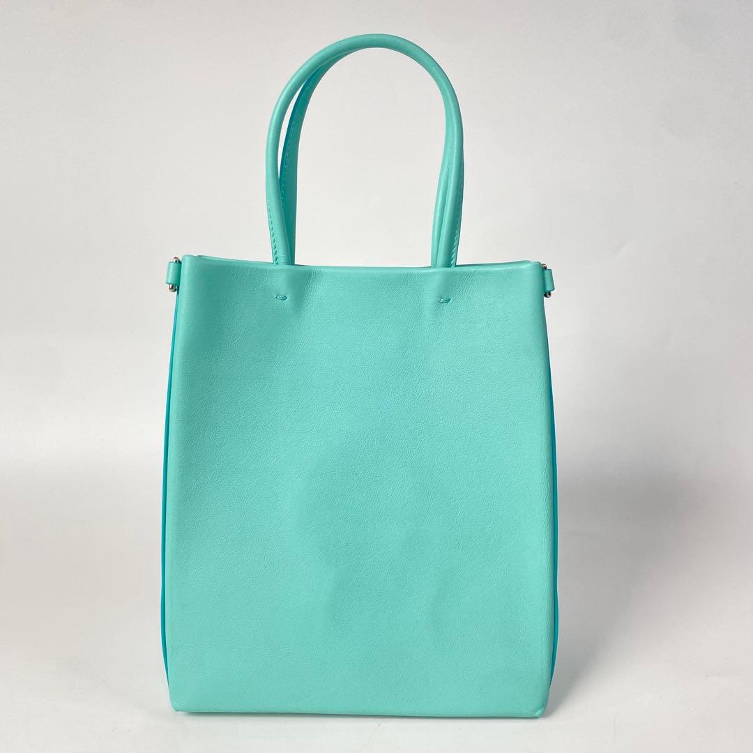 Unused Tiffany Cat Street Small Shopping Tote Leather