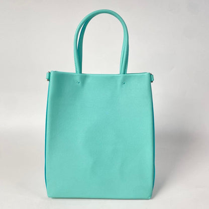 Unused Tiffany Cat Street Small Shopping Tote Leather