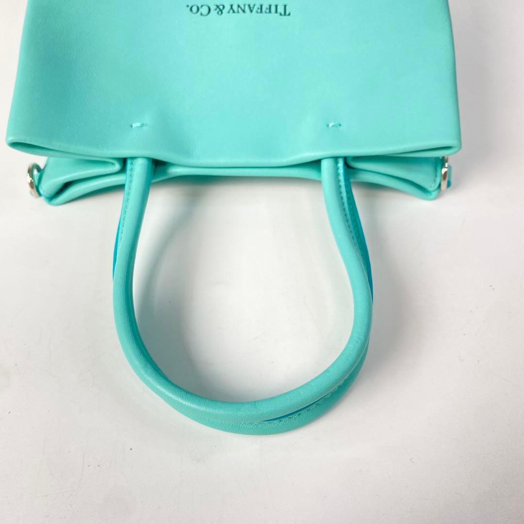 Unused Tiffany Cat Street Small Shopping Tote Leather