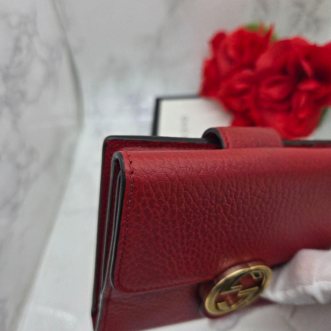 Gucci Folding Wallet Interlocking Red — view 4