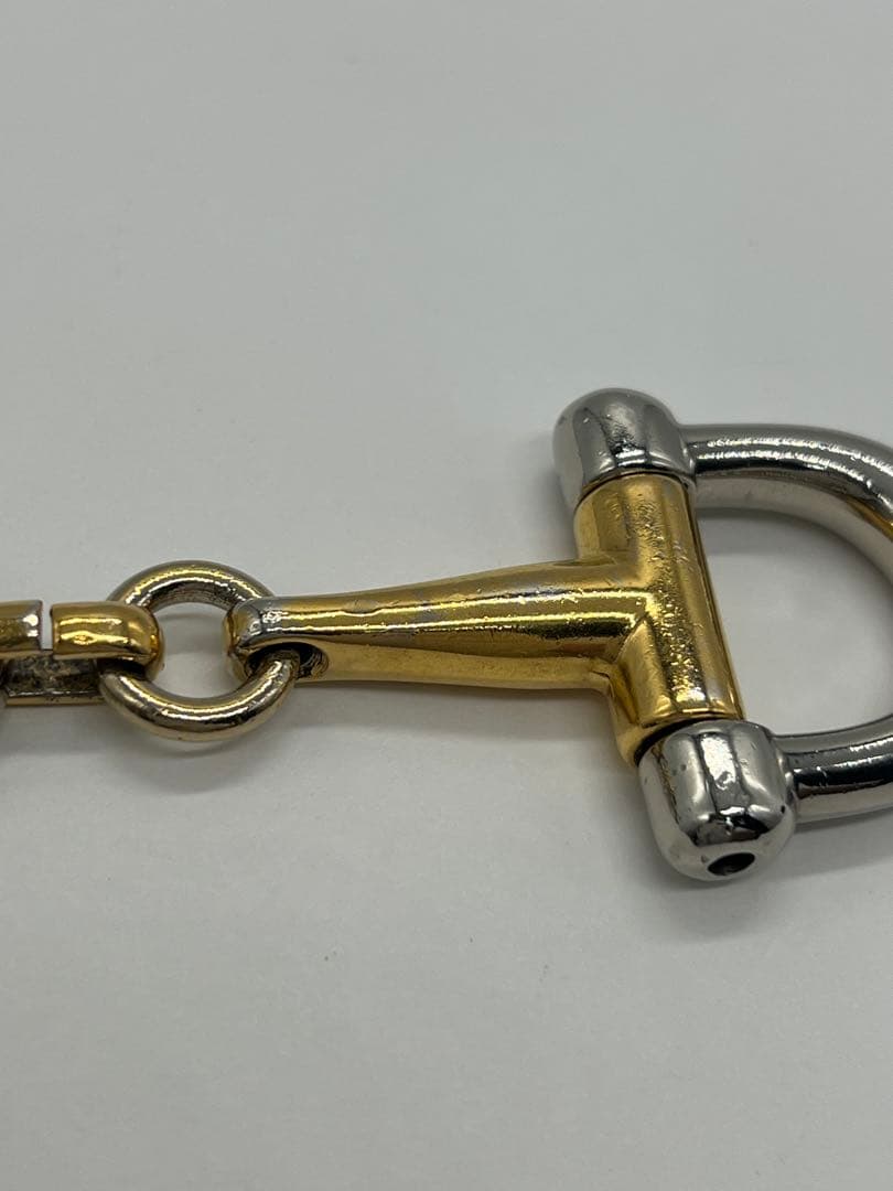 Gucci Horsebit Key Ring Key Holder Gold Metal