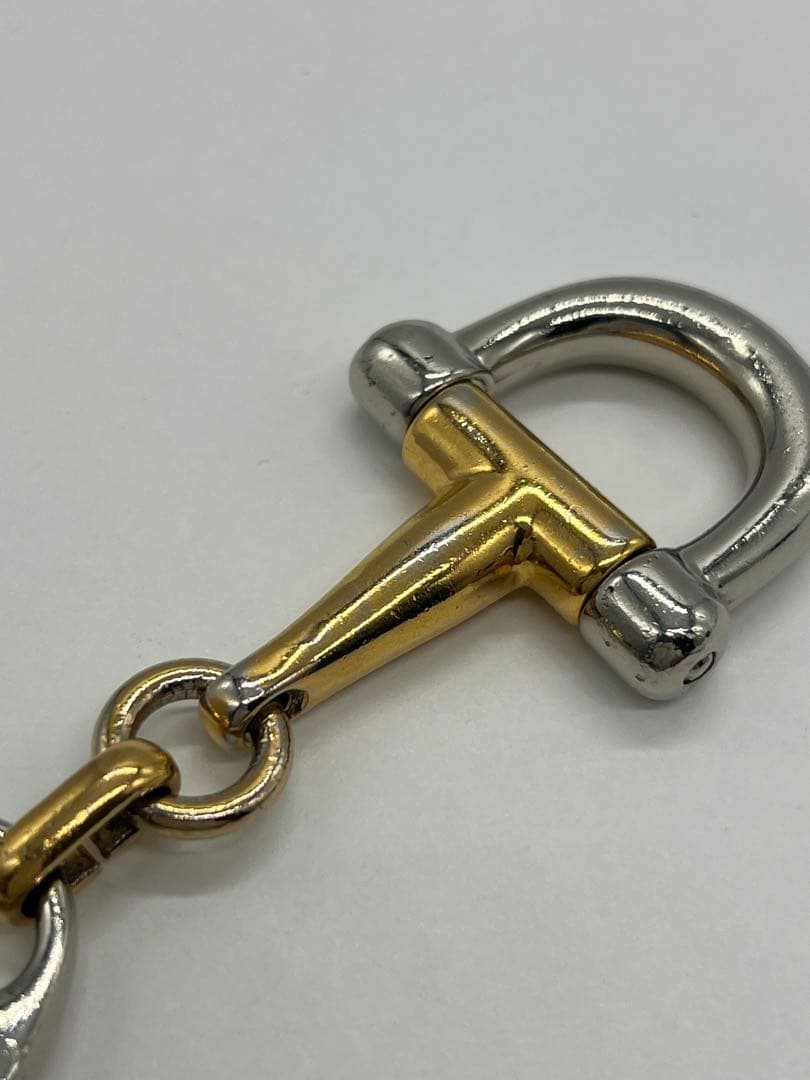 Gucci Horsebit Key Ring Key Holder Gold Metal