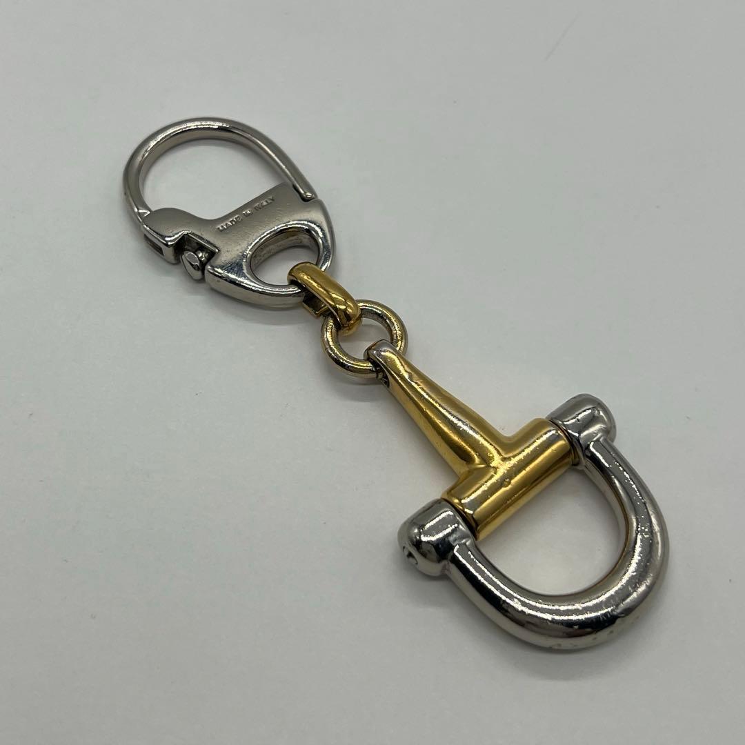 Gucci Horsebit Key Ring Key Holder Gold Metal