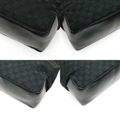 Gucci Tote Bag GG Canvas Black A4 Handbag