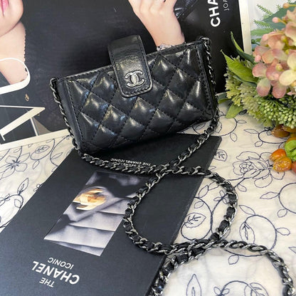 Chanel Mini Quilted Pochette Chain Shoulder