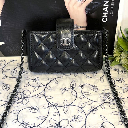 Chanel Mini Quilted Pochette Chain Shoulder — view 2