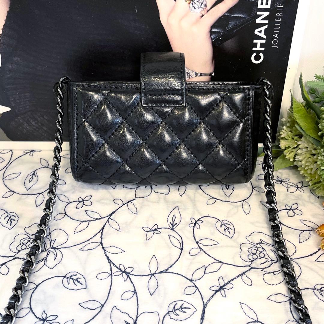 Chanel Mini Quilted Pochette Chain Shoulder — view 3