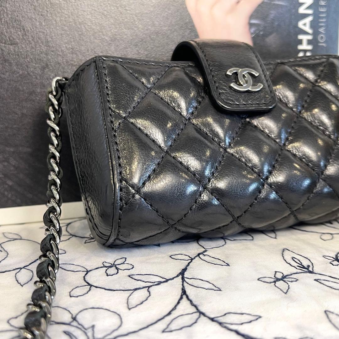 Chanel Mini Quilted Pochette Chain Shoulder — view 4