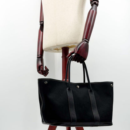 Hermes Garden Party PM Canvas Leather Officier Tote — view 4