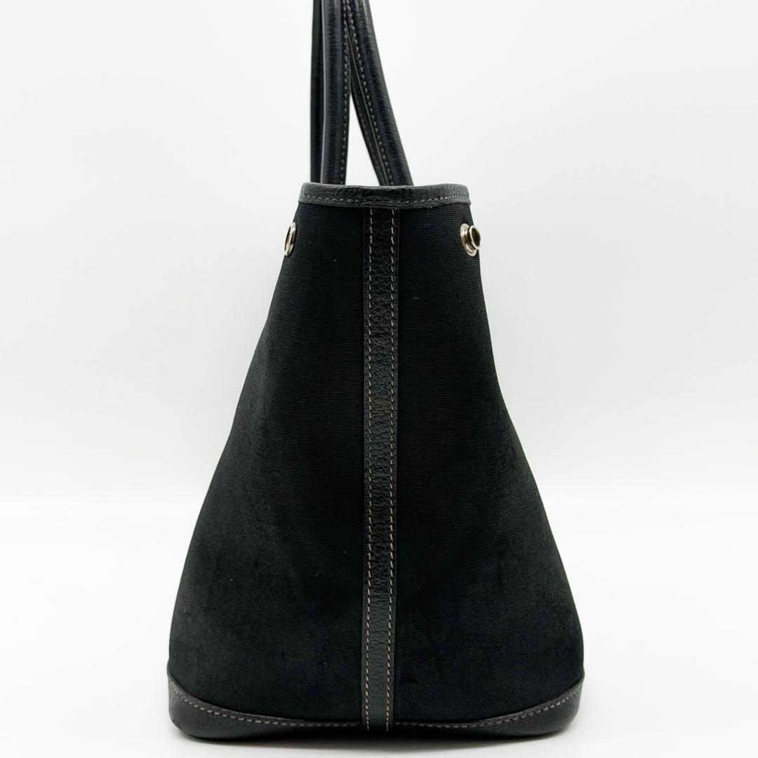 Hermes Garden Party PM Canvas Leather Officier Tote — view 6