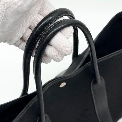 Hermes Garden Party PM Canvas Leather Officier Tote — view 7
