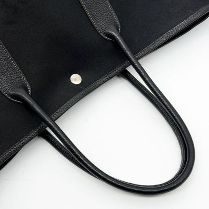 Hermes Garden Party PM Canvas Leather Officier Tote — view 8