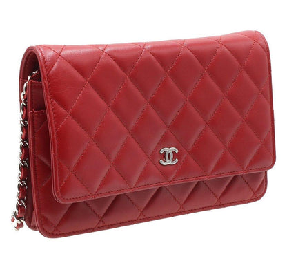 Chanel Matelasse Lambskin Chain Wallet