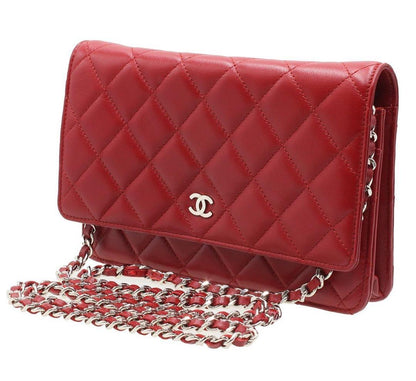 Chanel Matelasse Lambskin Chain Wallet