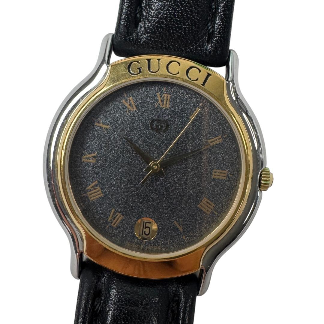 Gucci Watch Quartz Black Dial Battery