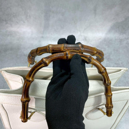 Gucci Diana Handbag Bamboo White Leather — view 4