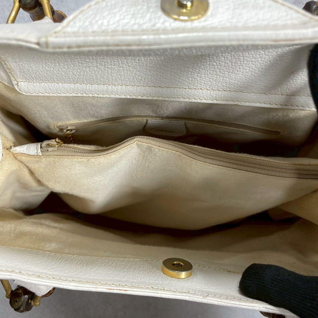 Gucci Diana Handbag Bamboo White Leather — view 5