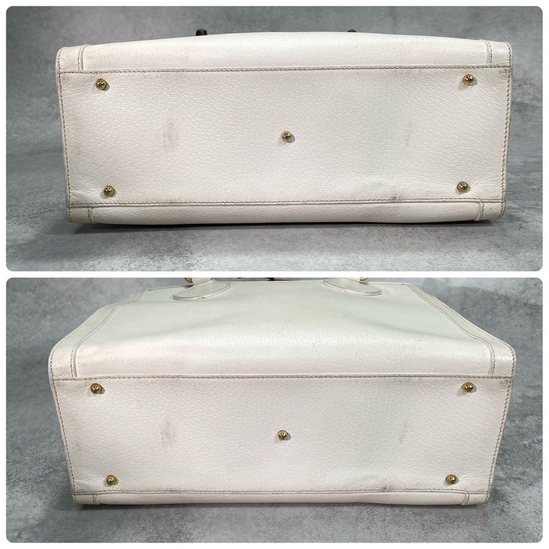 Gucci Diana Handbag Bamboo White Leather — view 8