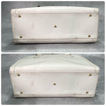 Gucci Diana Handbag Bamboo White Leather — view 8
