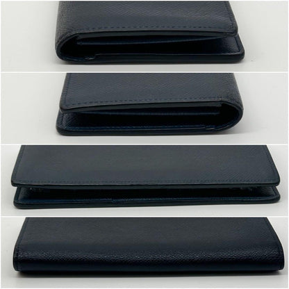 Louis Vuitton Portefeuille Brazza Taiga Navy Bifold Wallet — view 6
