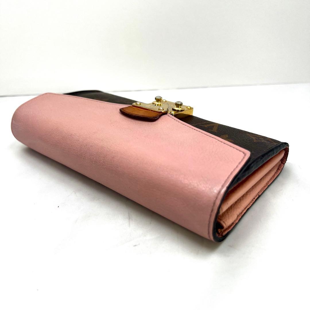 Louis Vuitton Monogram Portefeuille Pallas Salmon Pink — view 8