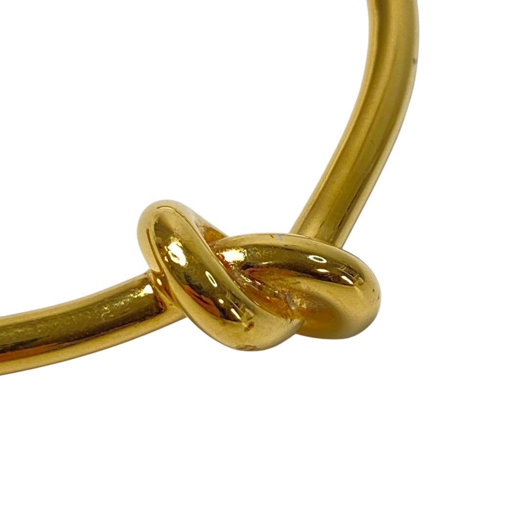 Celine Knot Extra Thin Bracelet Gold Finish Brass