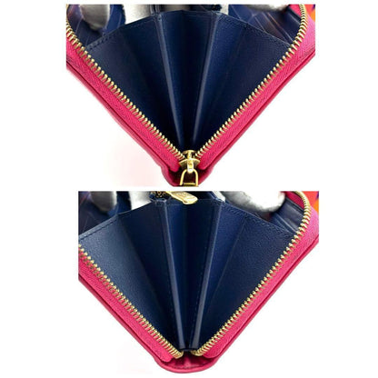 Louis Vuitton Wallet Monogram Pink Blue — view 6