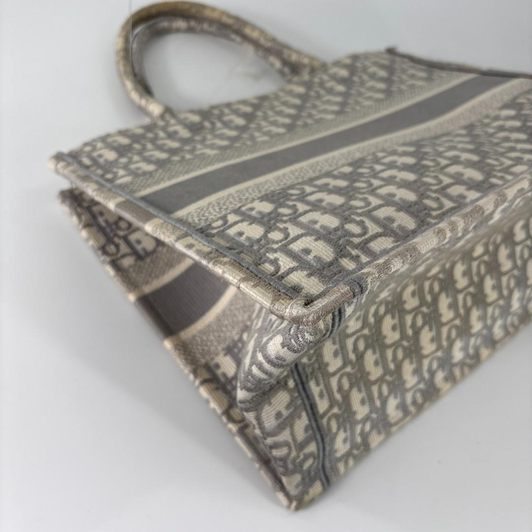 Ultra Christian Dior Book Tote Medium Trotter Gray