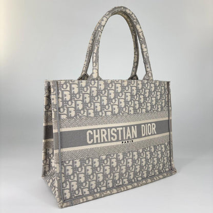 Ultra Christian Dior Book Tote Medium Trotter Gray