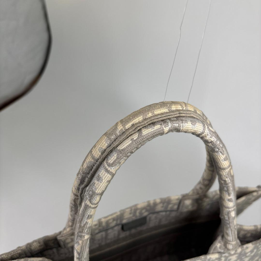 Ultra Christian Dior Book Tote Medium Trotter Gray