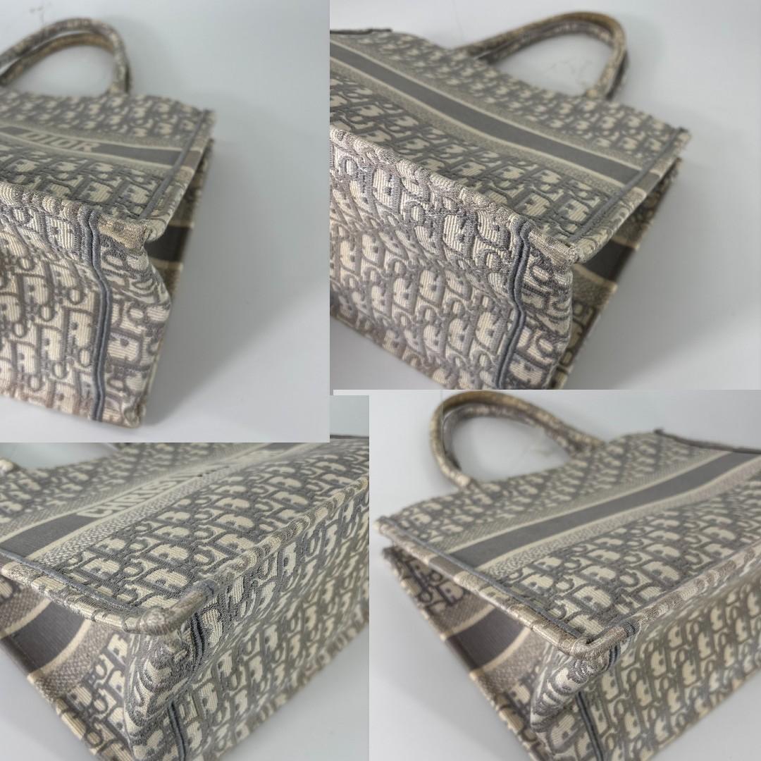 Ultra Christian Dior Book Tote Medium Trotter Gray