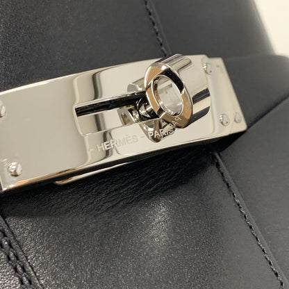 Unused Hermes Neo Leather Kelly Hardware Short Boots Black