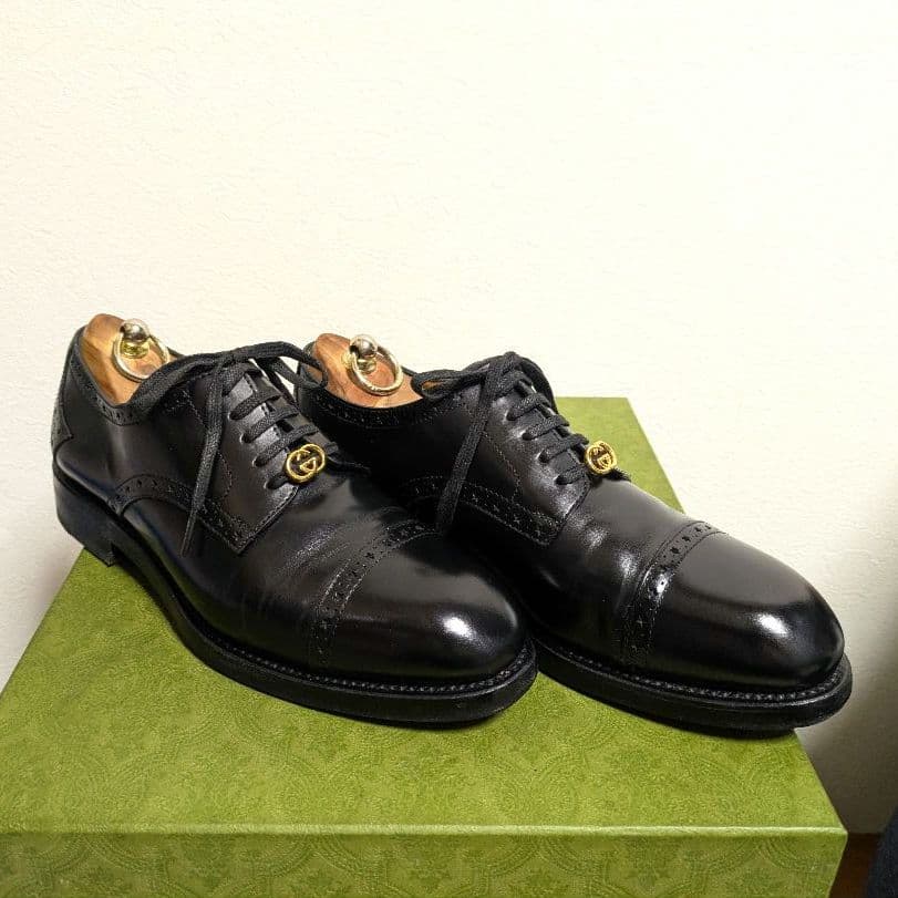Gucci Business Shoes Dress Shoes Black 7 1 2