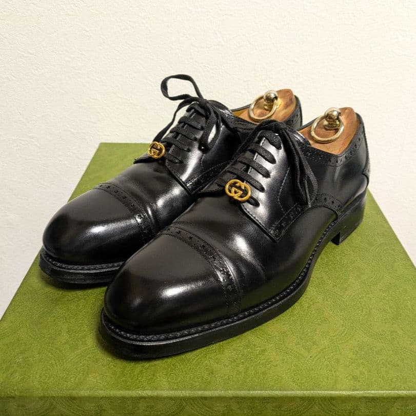 Gucci Business Shoes Dress Shoes Black 7 1 2