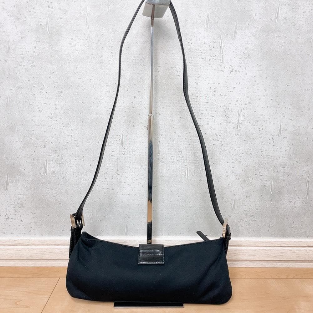Fendi Mamma Bucket Shoulder Bag Nylon Black — view 3