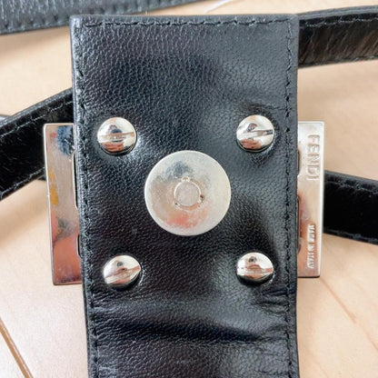 Fendi Mamma Bucket Shoulder Bag Nylon Black — view 7