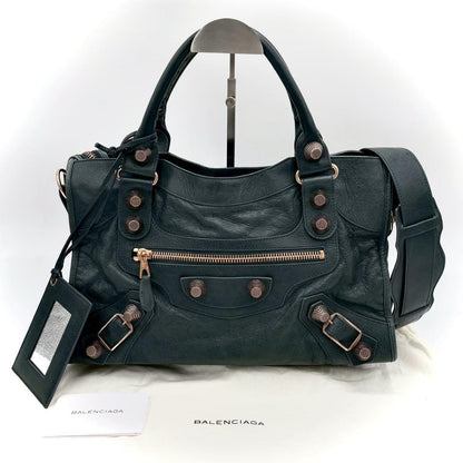 Balenciaga the Giant City Handbag Gray with Mirror