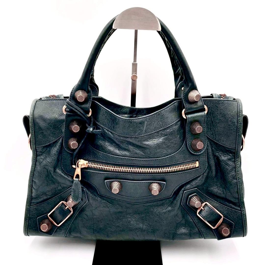 Balenciaga the Giant City Handbag Gray with Mirror — view 2