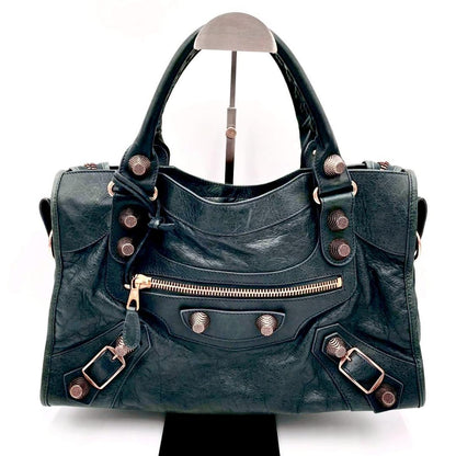 Balenciaga the Giant City Handbag Gray with Mirror — view 2