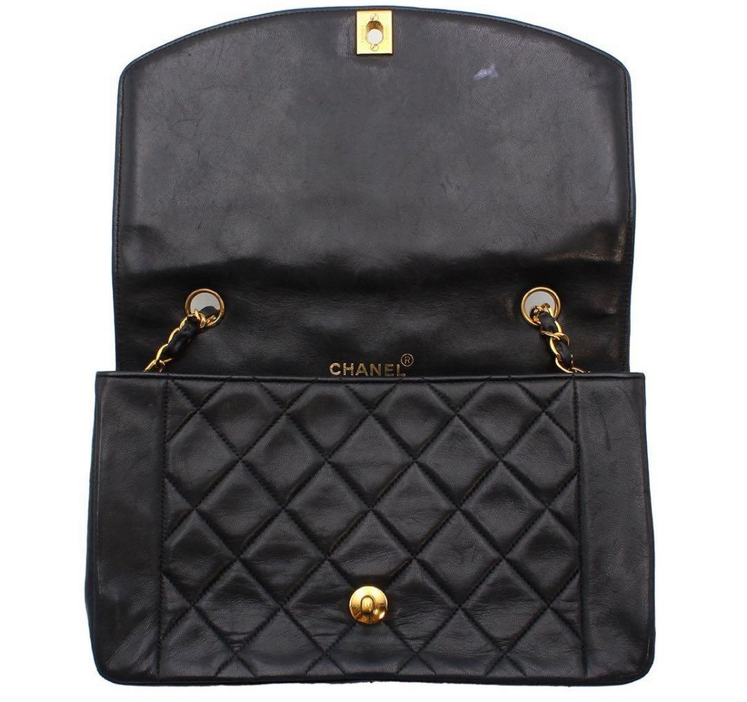 Chanel Matelasse Diana Lambskin Shoulder Bag